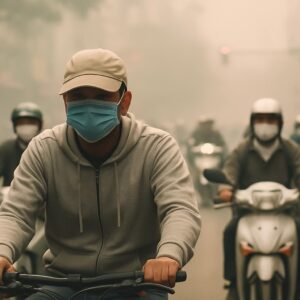 ハノイはマスクが必需品｜大気汚染が深刻で“コロナ明け”でもマスクが手放せない