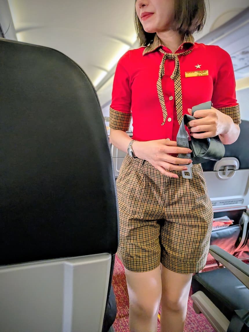 VietjetAirの女性CA