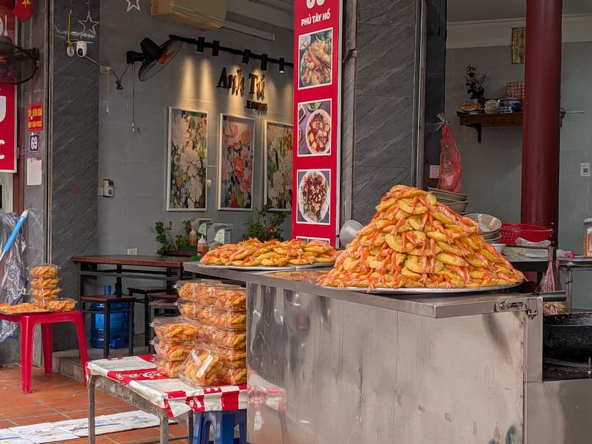 バイントムホータイ（西湖名物の海老の天ぷら）