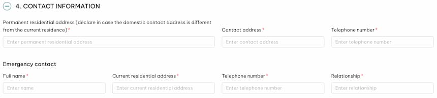 CONTACT INFORMATION(連絡先情報)