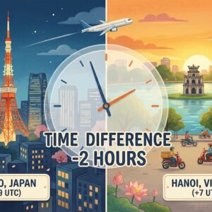ベトナムと日本の時差は2時間｜フライト時間・時差ボケ・営業時間まとめ