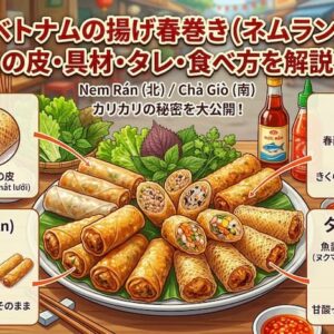 ベトナムの揚げ春巻き（ネムラン）の皮・具材・タレ・食べ方を解説