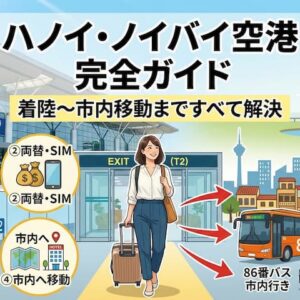 ハノイ・ノイバイ空港完全ガイド｜着陸してから市内に着くまでのアクセス