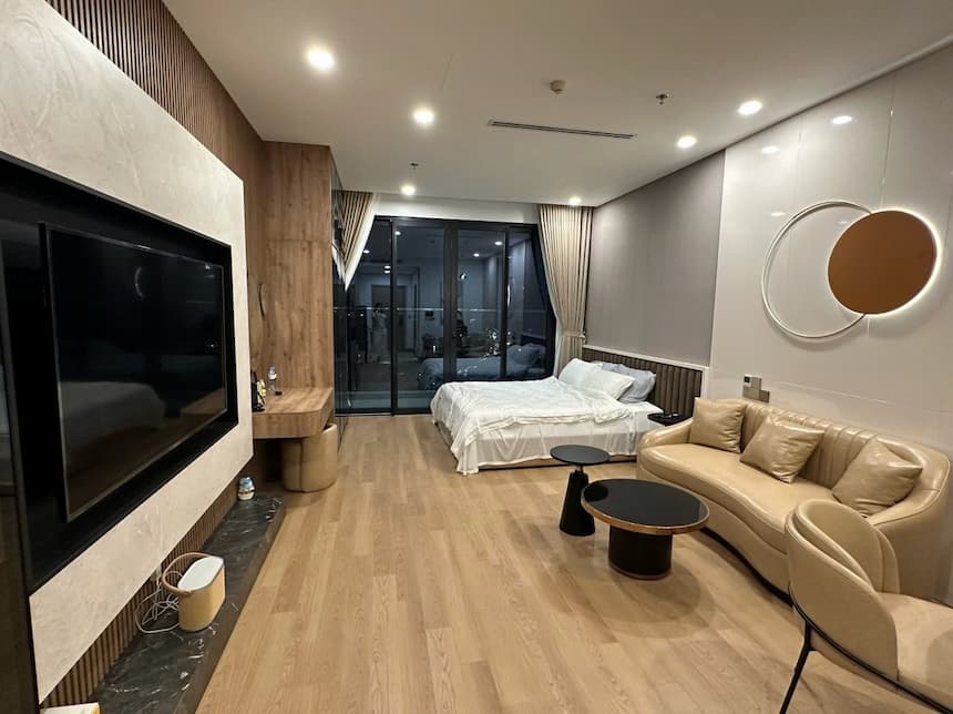 1ベッドルームの部屋内の様子