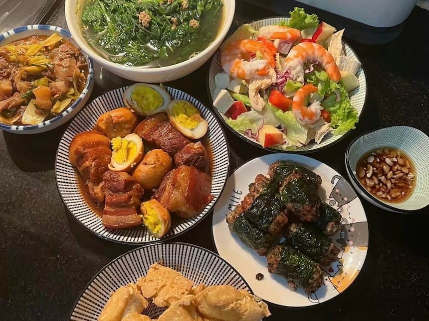ベトナムの家庭料理、家族の食事