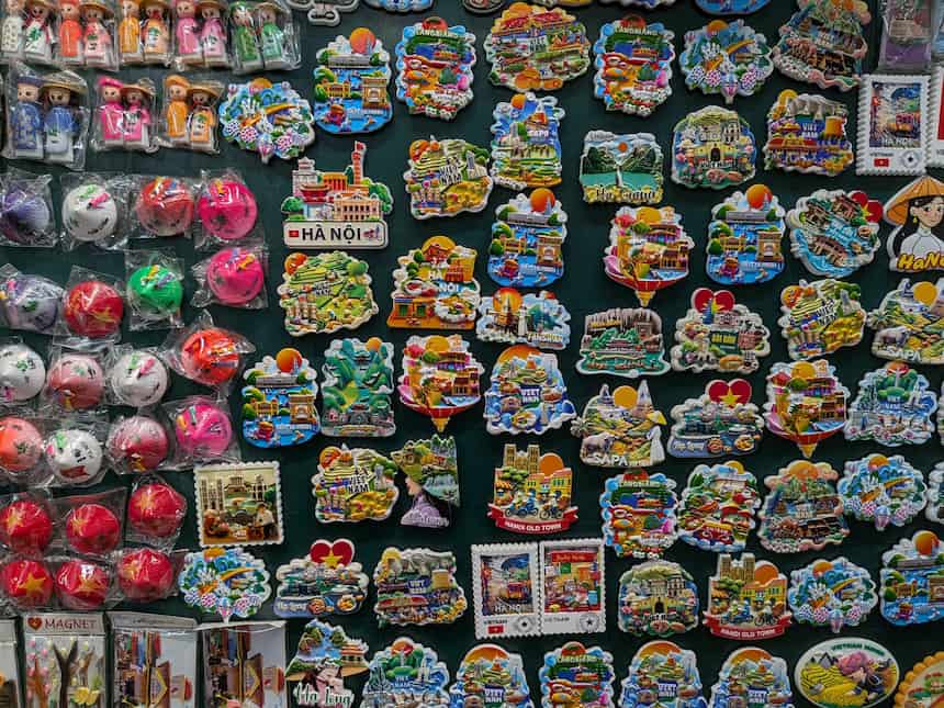 ハノイのお土産マグネット｜ベトナムモチーフの冷蔵庫マグネット