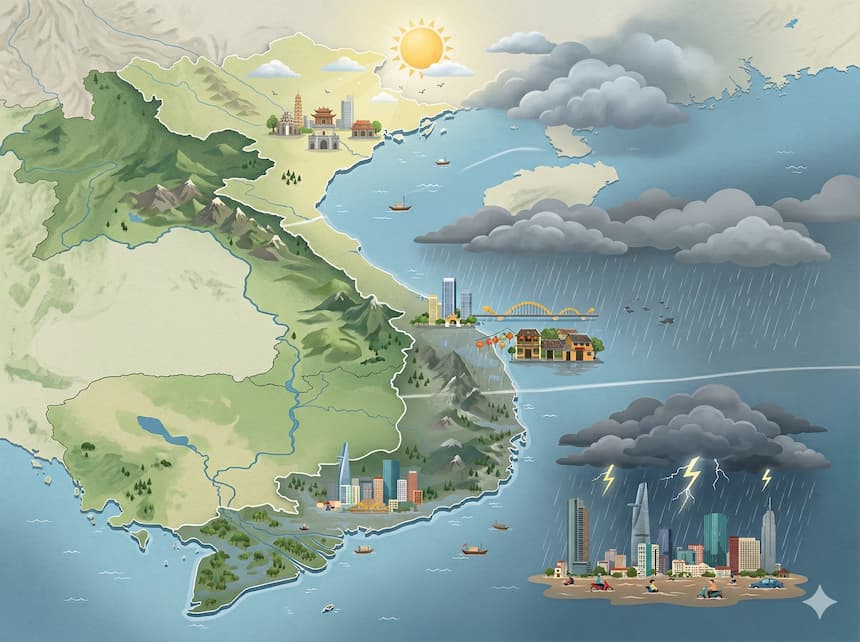 ベトナムの気候の違い（ハノイ・ダナン・ホーチミンの天気の特徴）