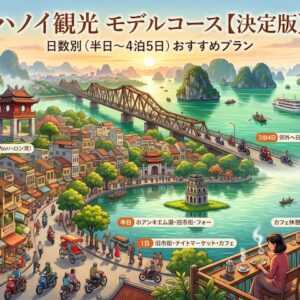 ハノイ観光モデルコース｜半日・2泊3日・3泊4日など日数別に解説【2026年版】