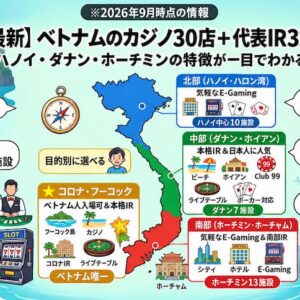 ベトナムのカジノ30店舗を比較｜ハノイ・ホーチミン・ダナン＋IRリゾート3施設